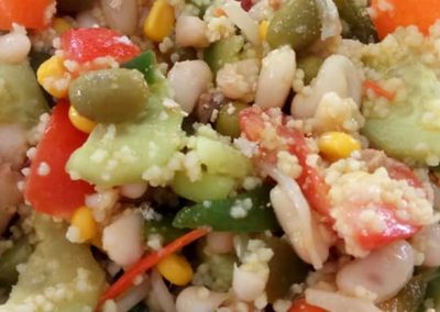 ENSALADA DE LEGUMBRES CON COUS COUS