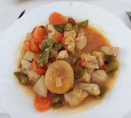 GUISO DE POLLO CON VERDURAS