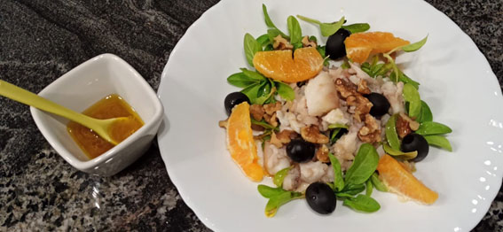 ENSALADA DE BACALAO Y NARANJA