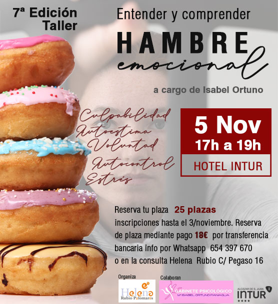 7º edición del taller “Entender y comprender el hambre emocional”