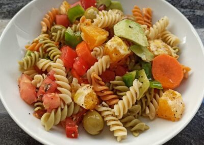 ENSALADA DE PASTA CON NARANJA