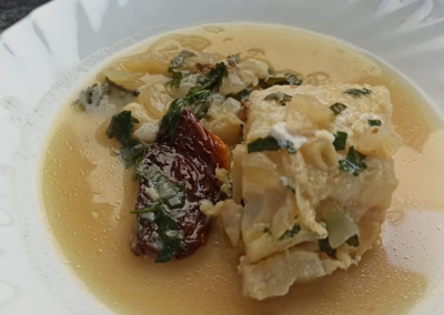 BACALAO CON SALSA DE SIDRA Y PEREJIL