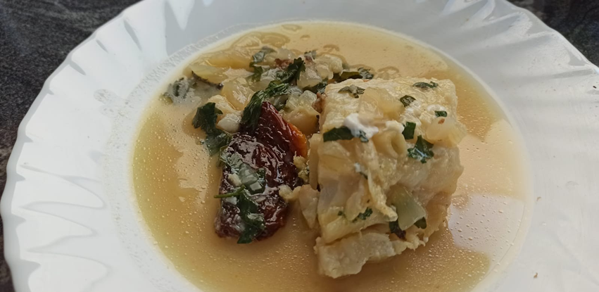 BACALAO CON SALSA DE SIDRA Y PEREJIL