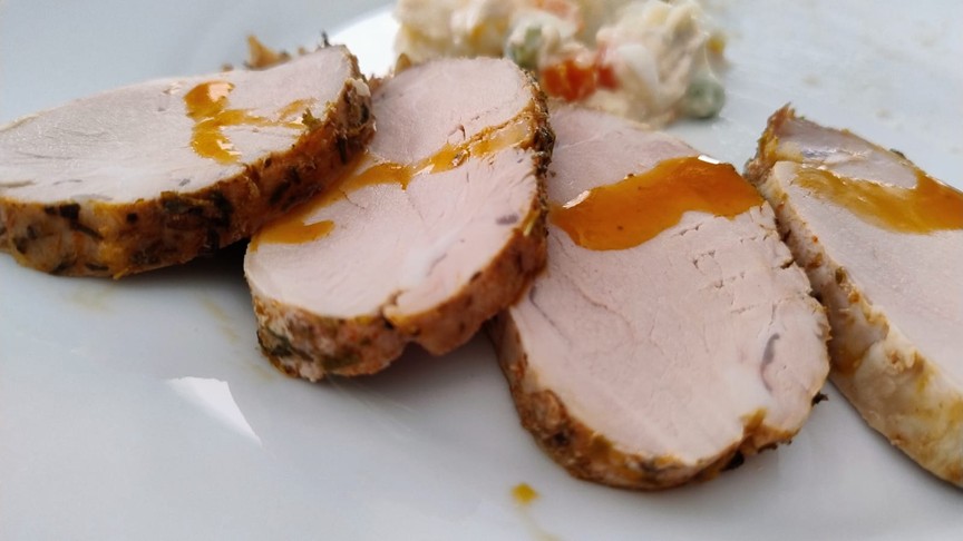 LOMO DE CERDO ASADO CON ESPECIAS