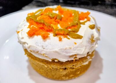 TARTA DE ZANAHORIA AL MICROONDAS